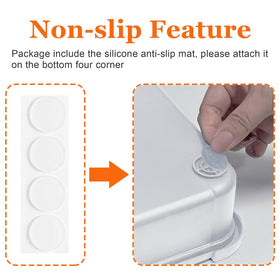 Durable, hand-wash-only tray maintains long-lasting use.