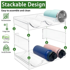 Spaclear durable shatter-resistant plastic ensures long-lasting kitchen organization.