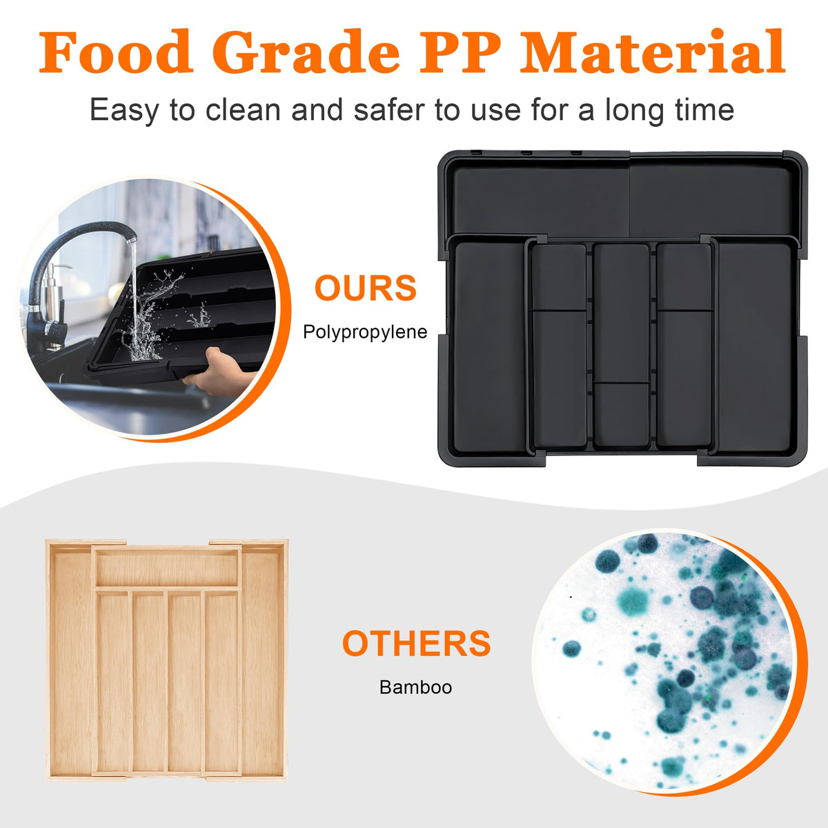 Spaclear BPA-free food-grade material guarantees safe kitchen storage
