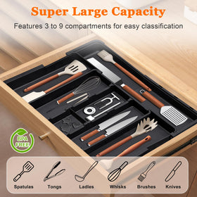 Spaclear middle compartments for organized utensils and flatware