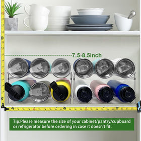Spaclear patented design offers efficient bottle storage and space optimization.