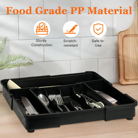 Spaclear slim-edged tray maximizes drawer space while staying sturdy