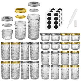 SPANLA mason jar 12oz versatile for sauces and layered gifts.