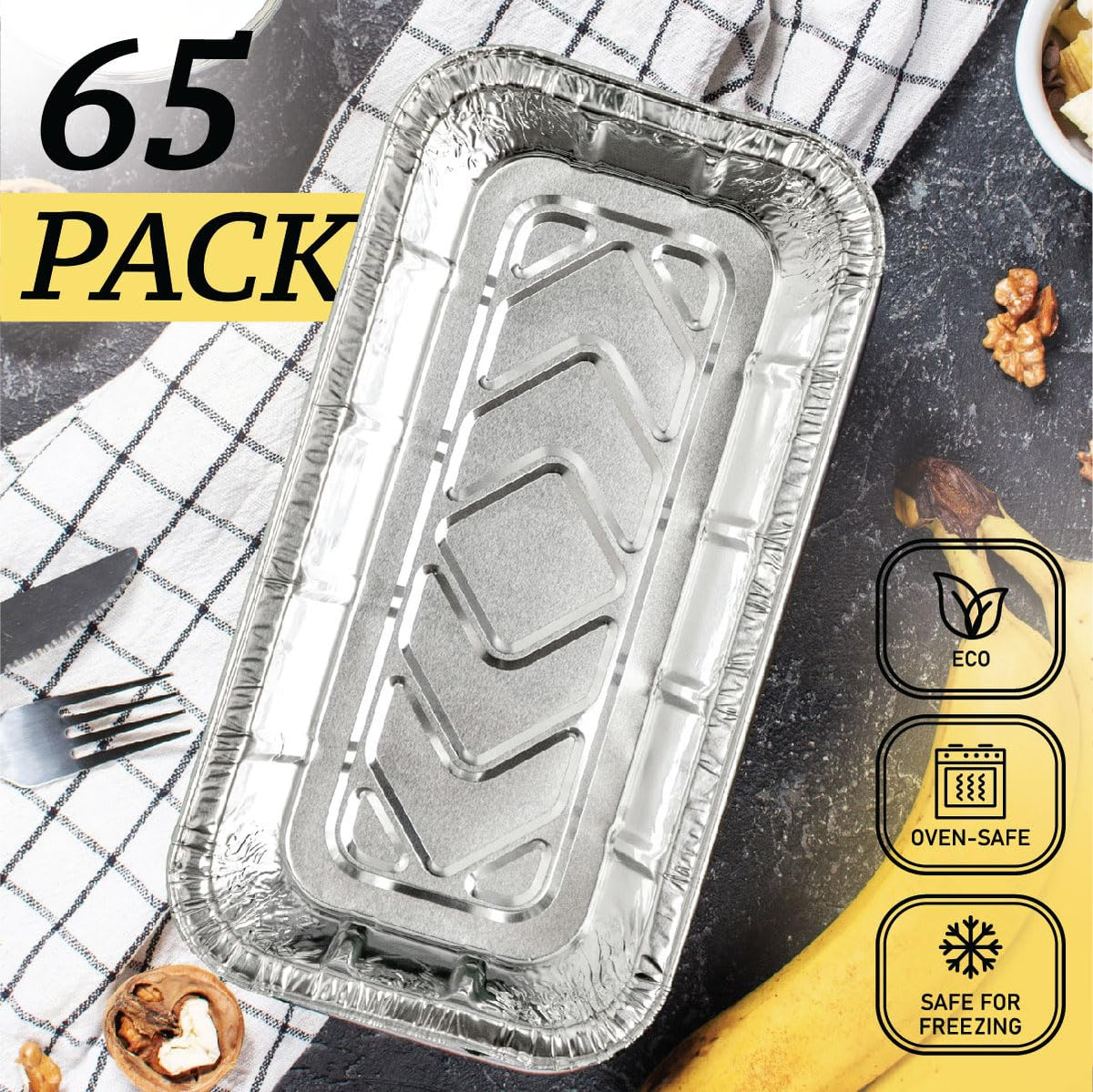 Spare Essentials 2Lb loaf pans cater to events with easy transfer.