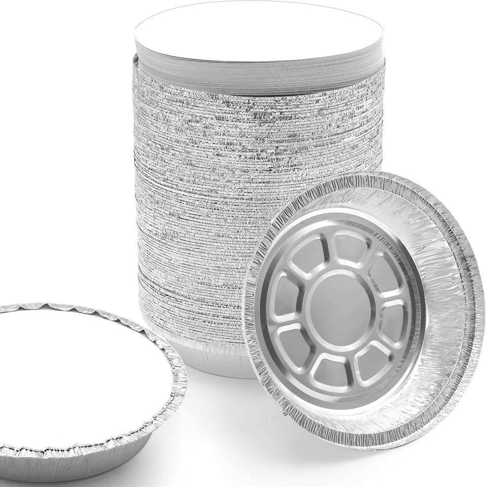 Spare Essentials 7-inch round foil pans with lids for bulk baking