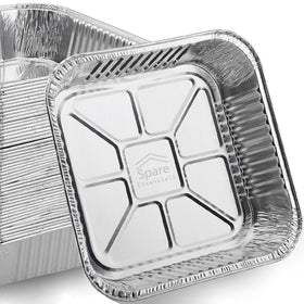 Spare Essentials 8x8 foil pan on oven for easy baking.