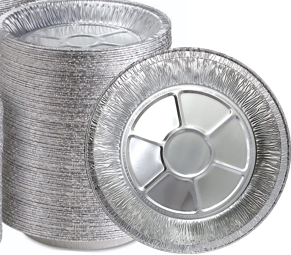 Spare Essentials 9-inch pie pan foil for even baking and easy takeout.