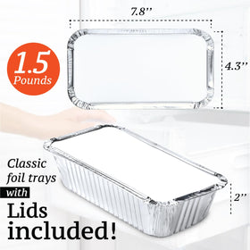 Spare Essentials heavy-duty pans with lids deliver even heating for consistent browning.