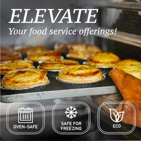 Spare Essentials bulk-pack pie pans for cafes and catering events.