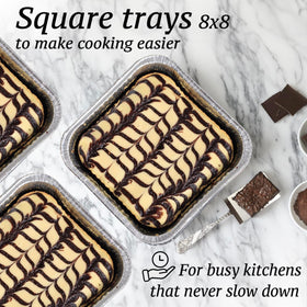 Spare Essentials catering pans for takeout and delivery.