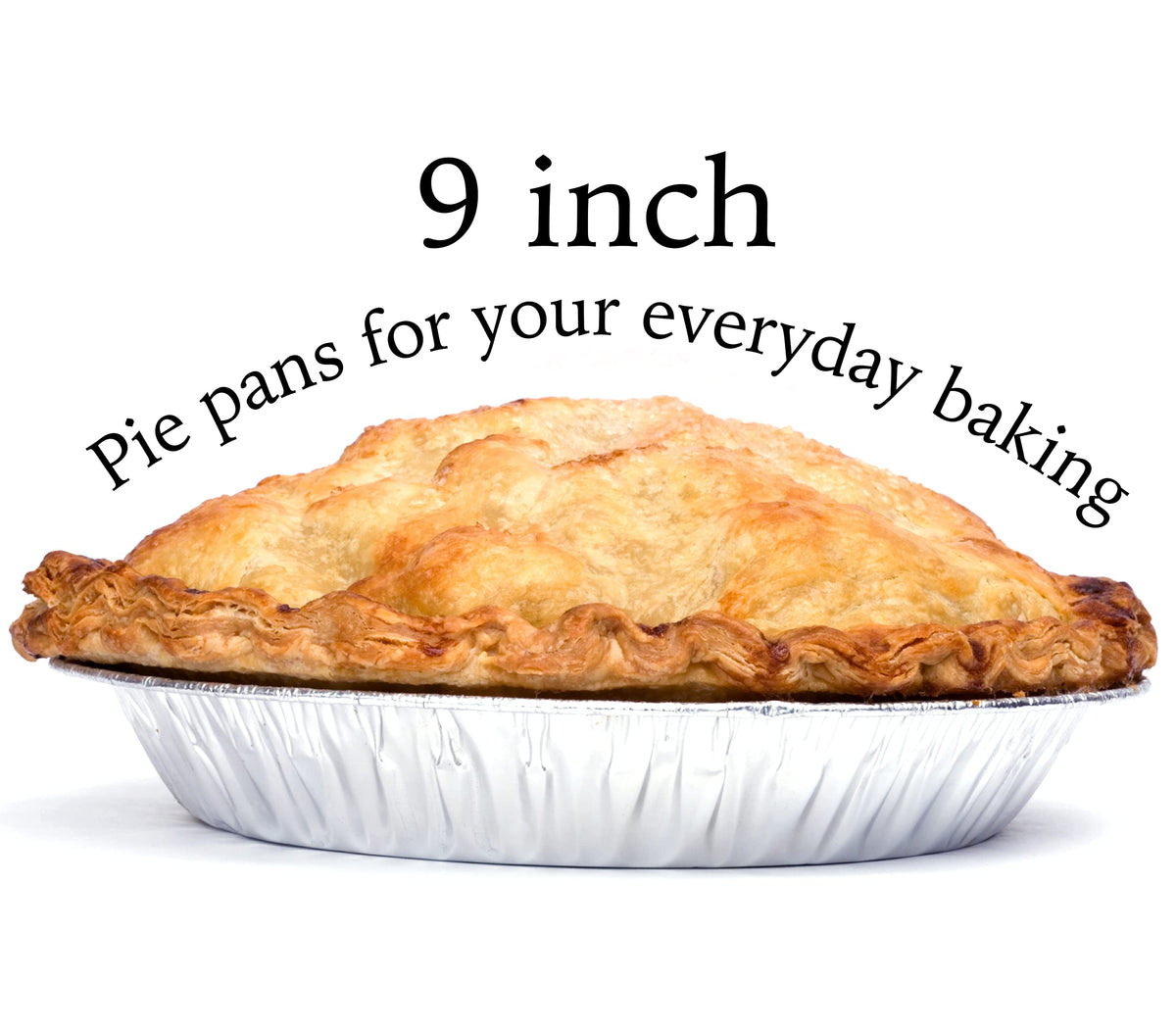 Spare Essentials disposable pie pan set ready for parties and catering.