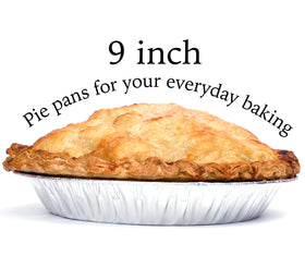 Spare Essentials disposable pie pan set ready for parties and catering.