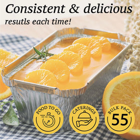 Spare Essentials 7.8x4.3x2 inch tins for baking loaves, cakes, or casseroles.