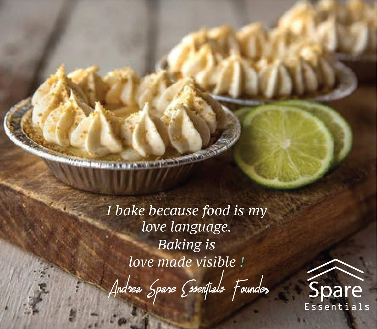 Spare Essentials pie tins for holiday baking and gifting.