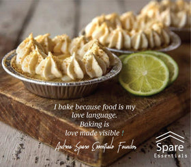 Spare Essentials pie tins for holiday baking and gifting.