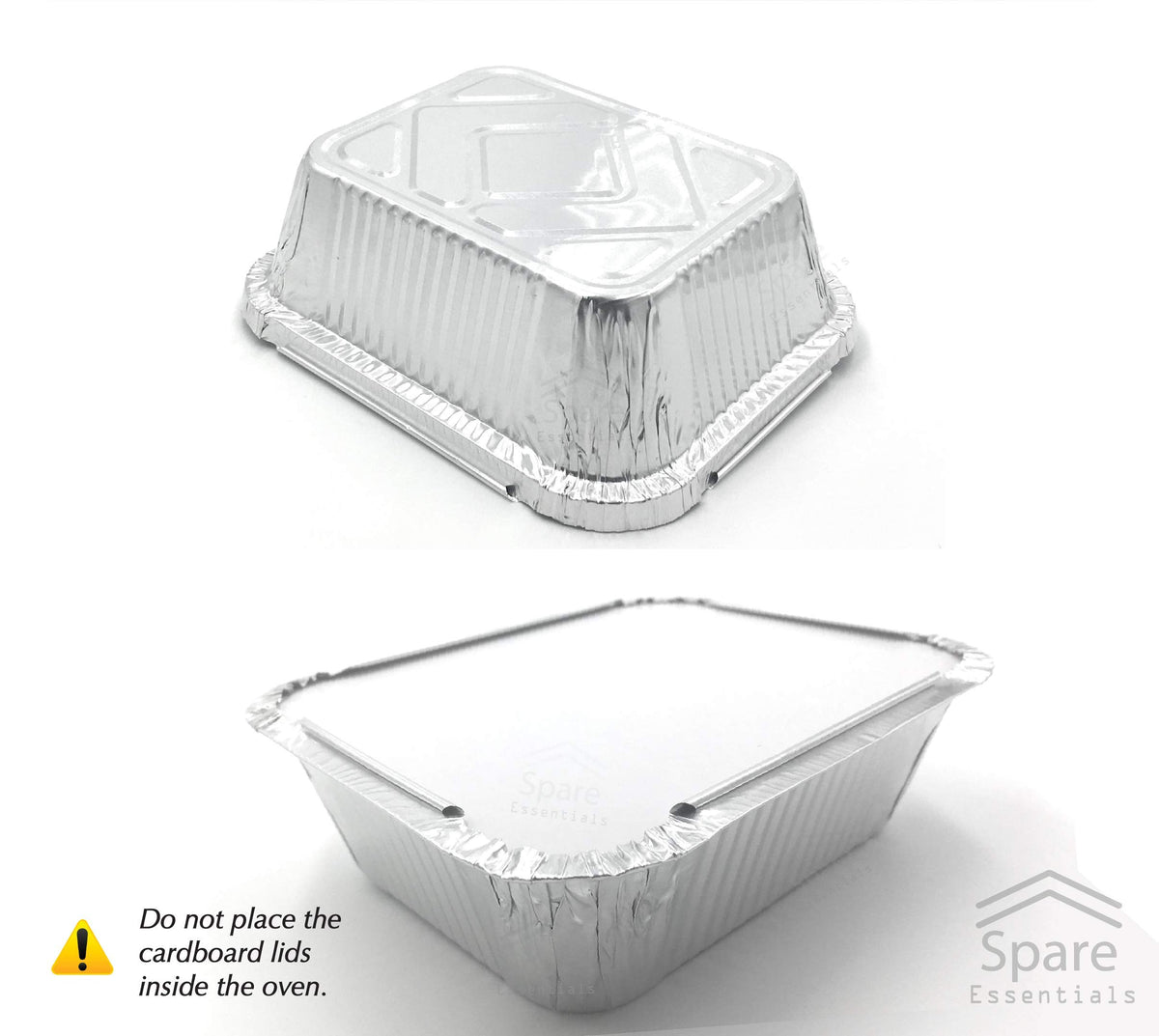 Spare Essentials pans with lids ideal for delivery and catering