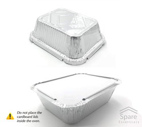 Spare Essentials pans with lids ideal for delivery and catering