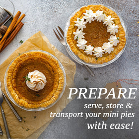 Spare Essentials 5-inch pans with sturdy edges for even browning.
