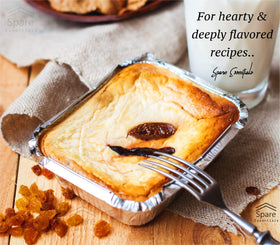 Spare Essentials recyclable aluminum pans provide portion control for meals