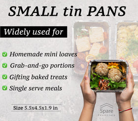 Spare Essentials takeout containers with lids enable easy batch packaging