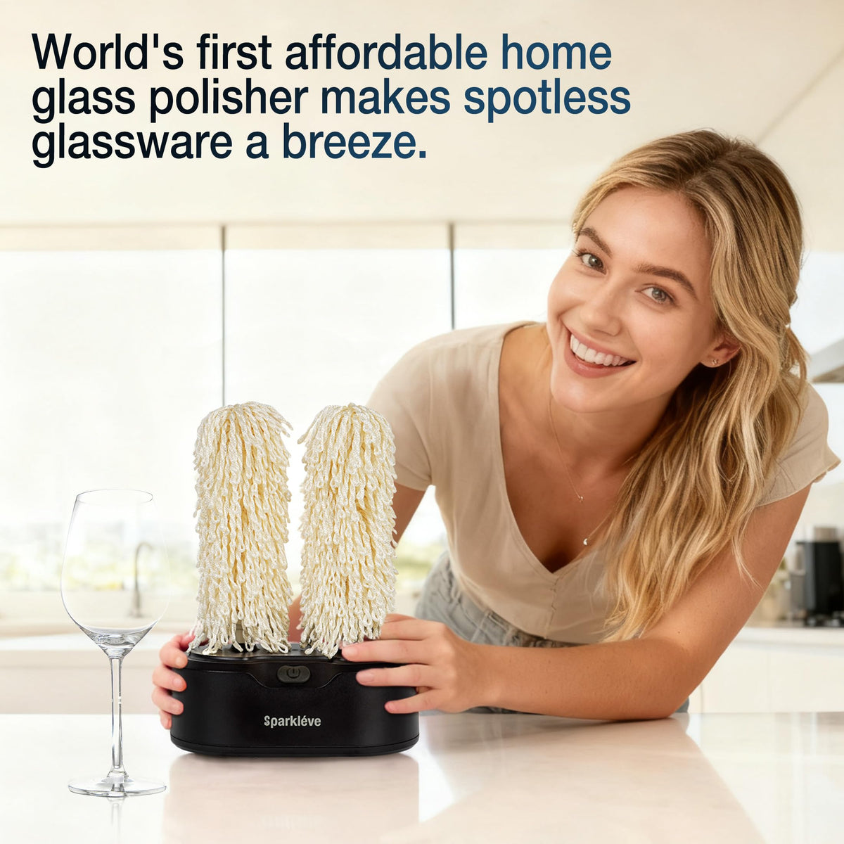 Sparkleve replaceable brushes extend cleaning life and simplify maintenance.