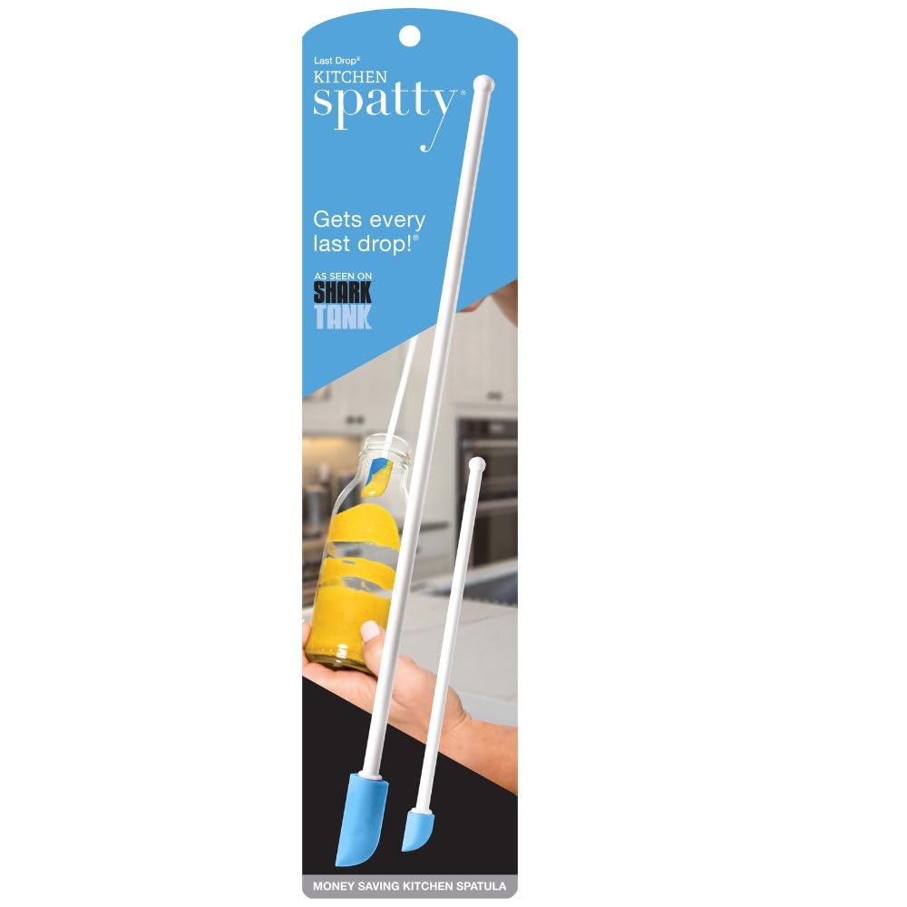 Spatty Daddy blue 6in spatula for precise jar scraping