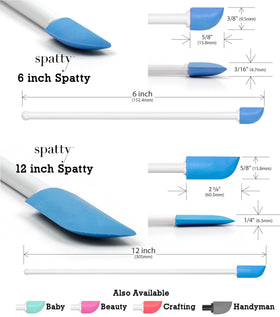 Spatty Daddy blue icing spreader for decorating