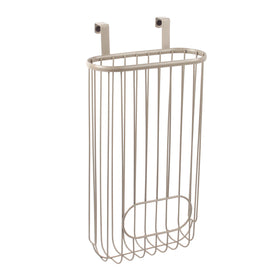Spectrum Ashley over-the-cabinet-door bag holder keeping bags neatly organized for reuse