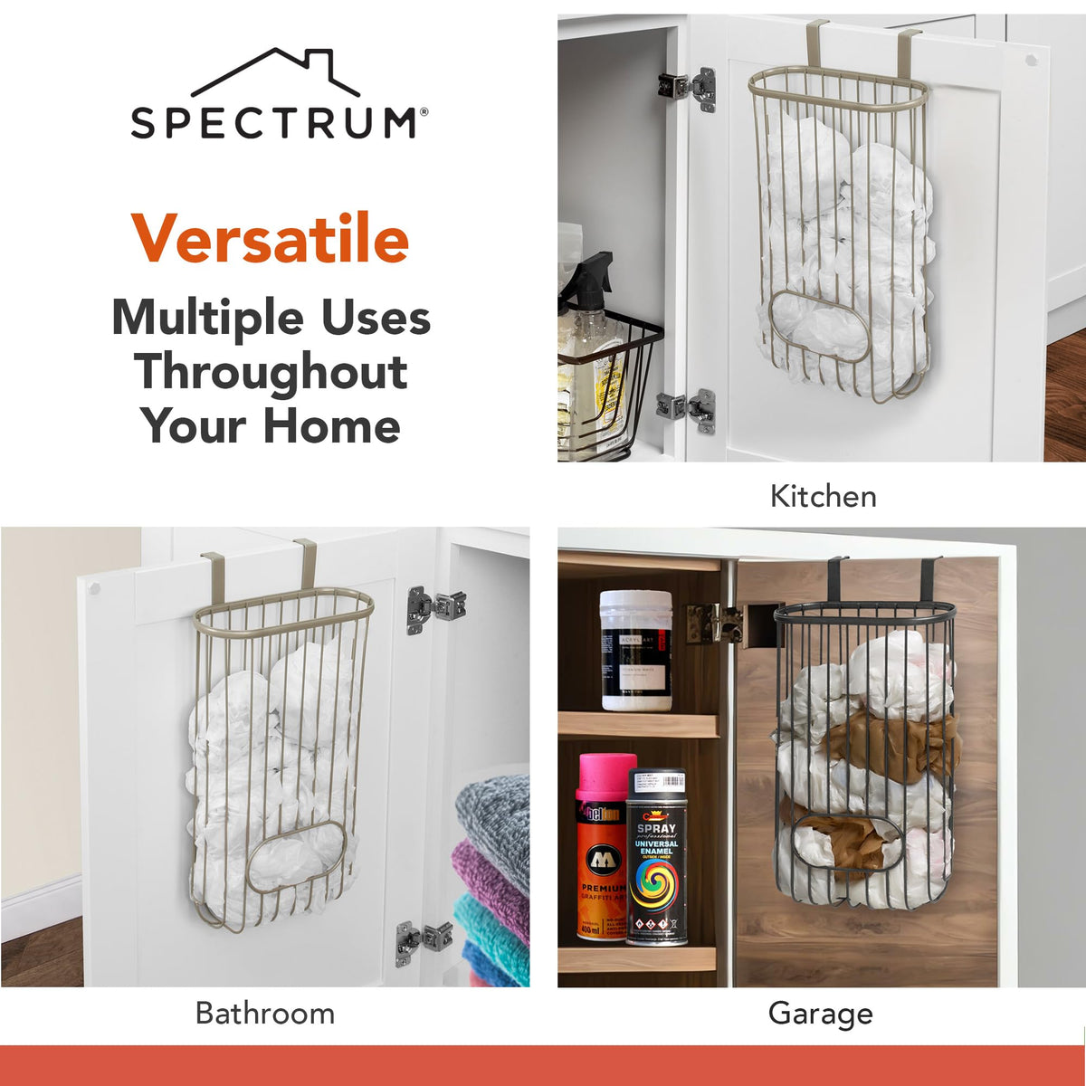 Spectrum Ashley side cutouts expanding capacity for more bags