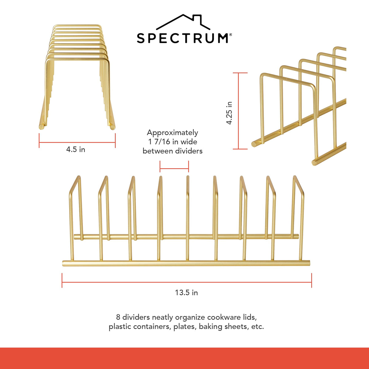 Spectrum Euro daily-use drying rack showcases easy air drying of dishes.