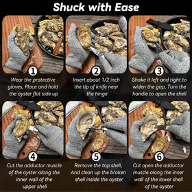 SPEENSUN gift-ready oyster shucking set for parties or homes