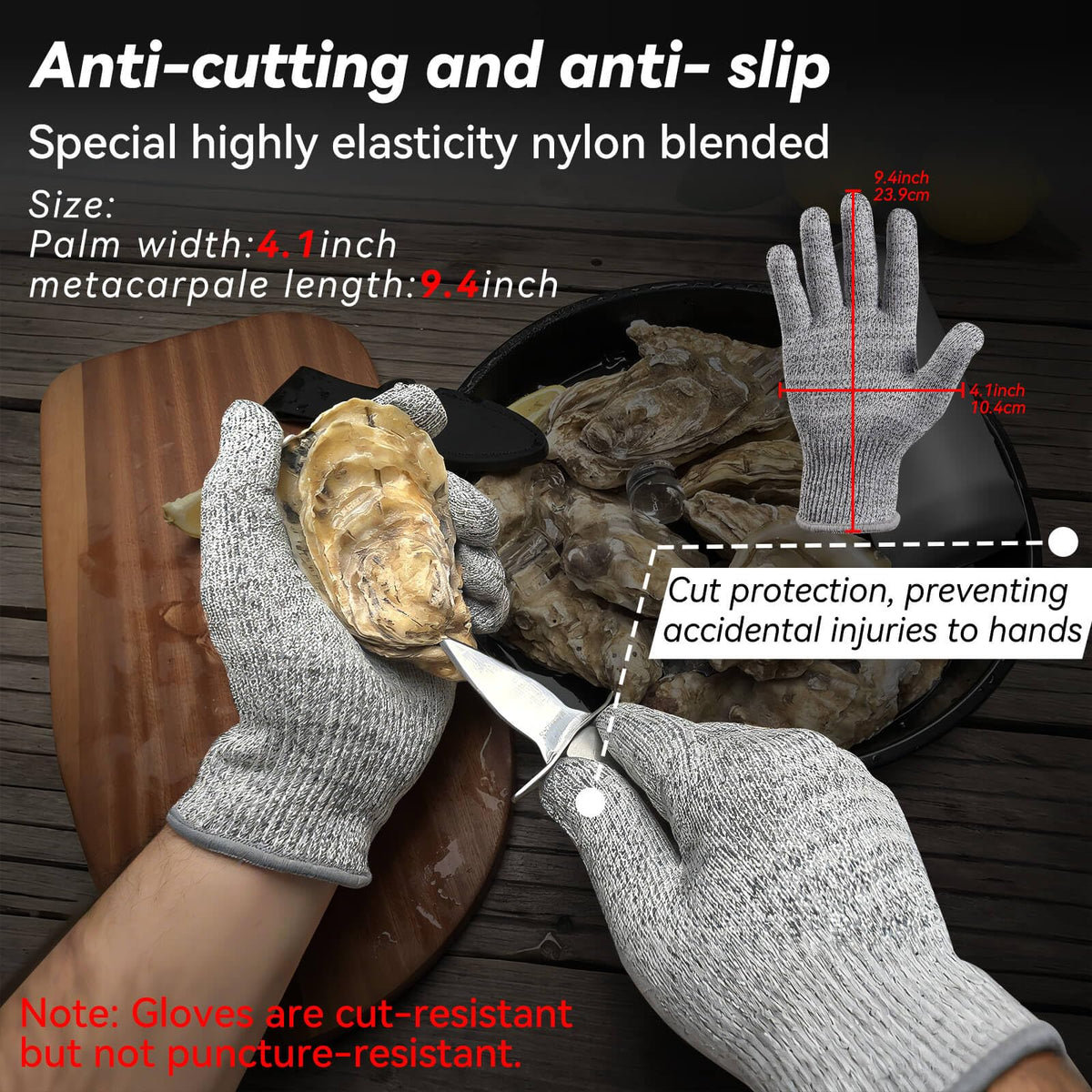 SPEENSUN level-5 cut-resistant gloves protect hands during shucking