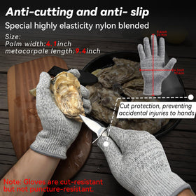 SPEENSUN level-5 cut-resistant gloves protect hands during shucking