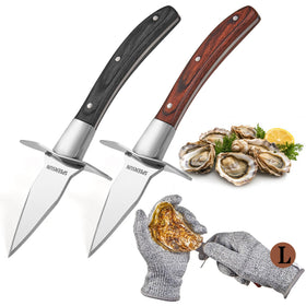SPEENSUN oyster-shucking knife two-set with durable blades for effortless shucking