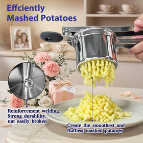 SPEENSUN potato ricer with medium disc for evenly textured mash.