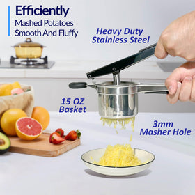SPEENSUN spaetzle fixed-disc design prevents mess during preparation