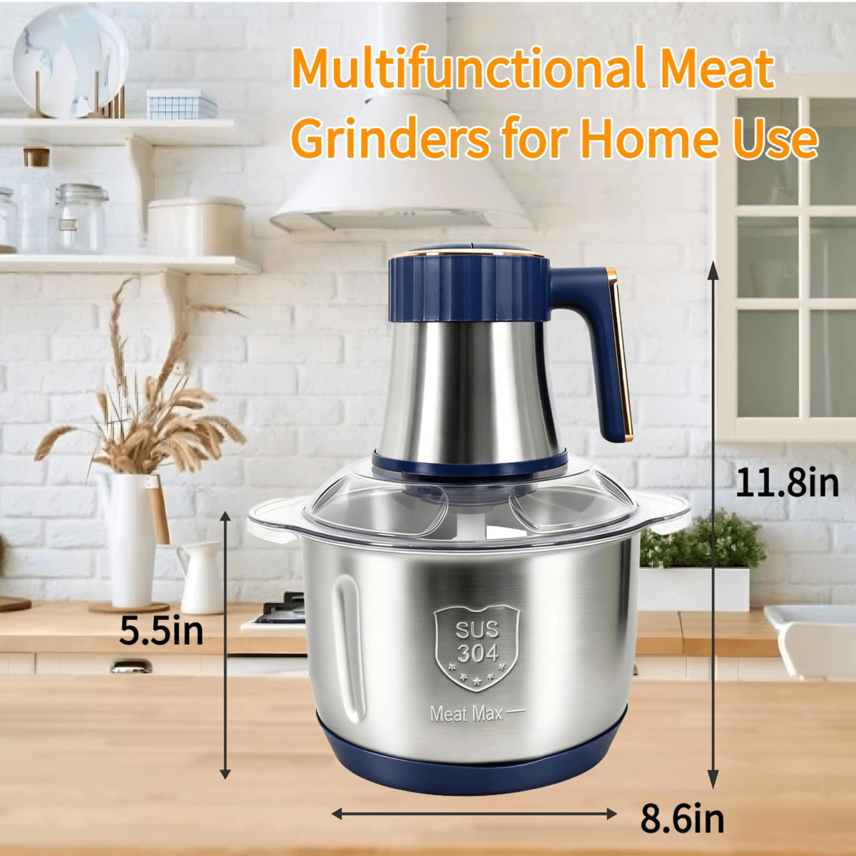 SPEHKAOO meat grinder set supports meats and nuts with blades.