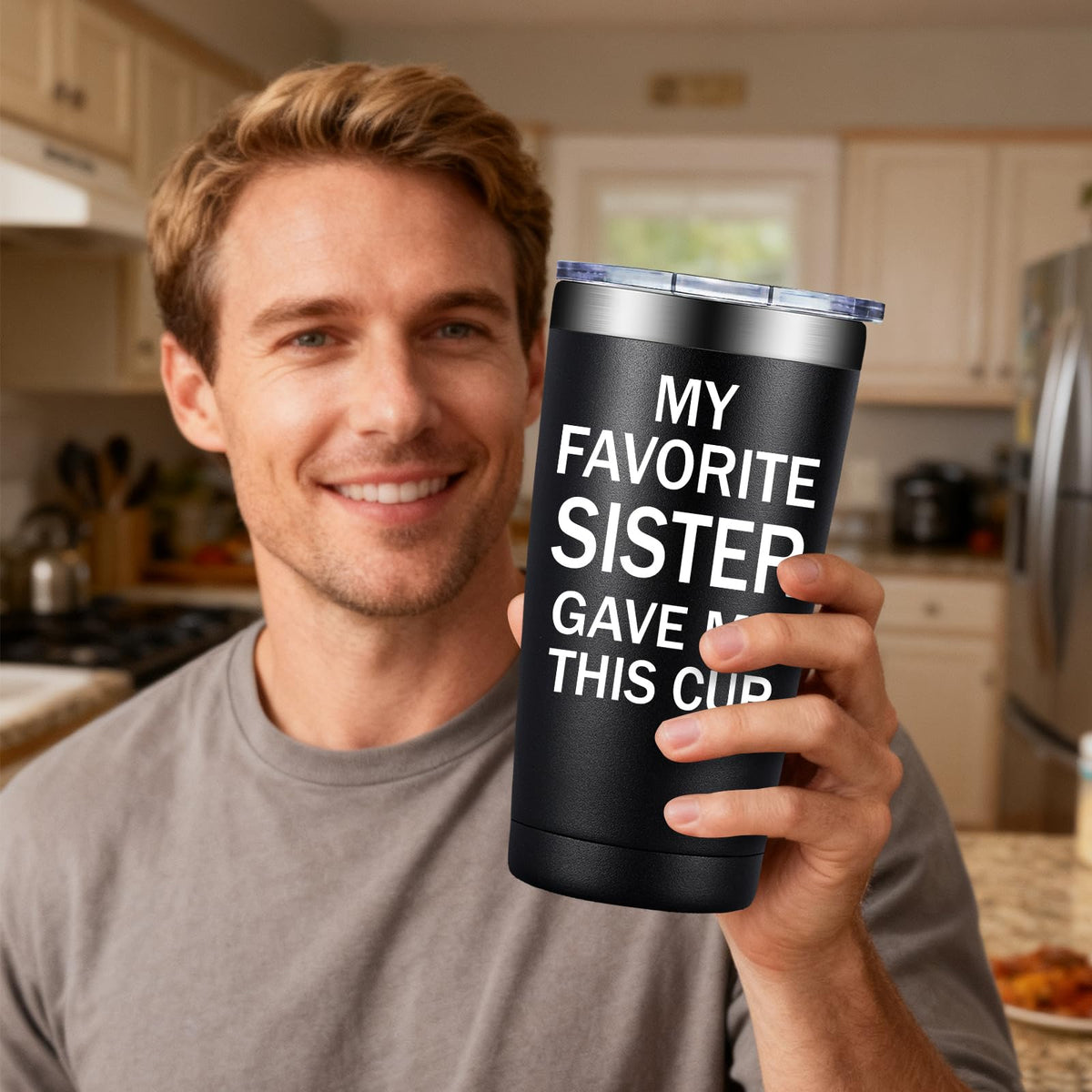SpenMeta insulated tumbler ready for hot coffee on commute