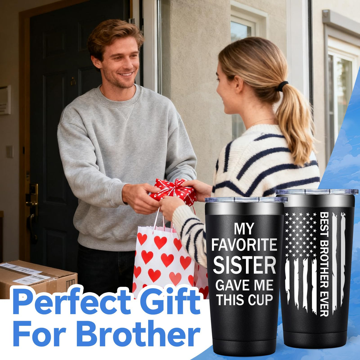 SpenMeta brother gift slogan back view, humorous and gift-ready