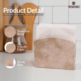SPESHSTONES dining decor napkin holder elevates table aesthetics and organization
