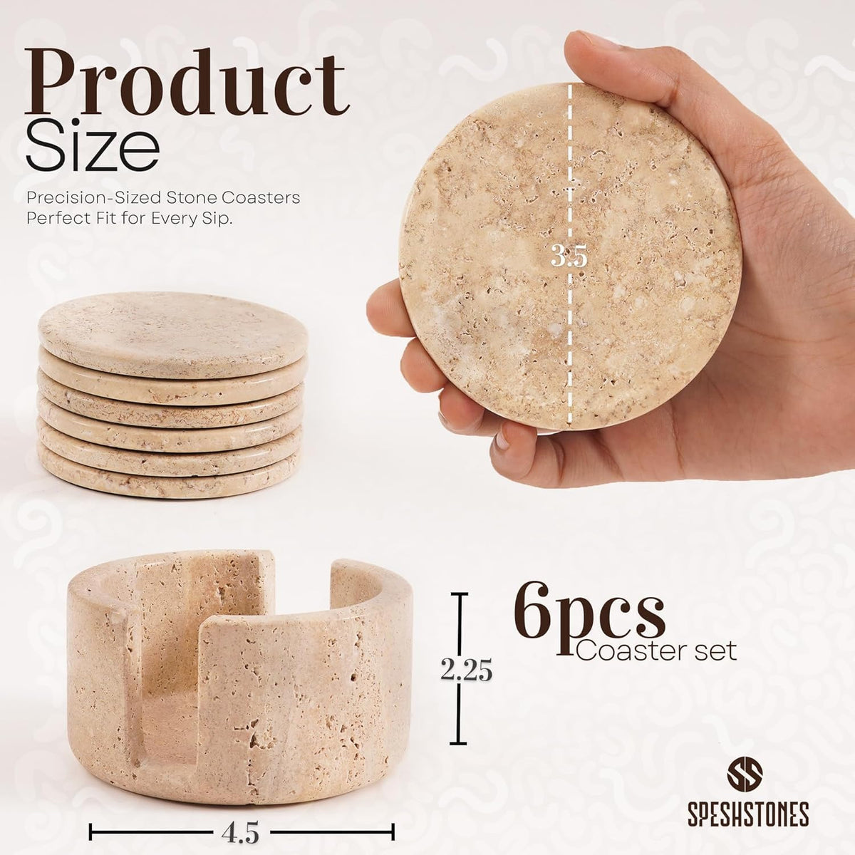 Gift-ready SPESHSTONES coasters bring stylish protection as a thoughtful housewarming gift