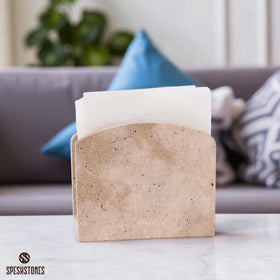 SPESHSTONES kitchen countertop napkin organizer blends minimalist design with practical storage