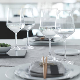 Spiegelau Style Crystal White Wine Glasses—outdoor patio use with feather-light feel