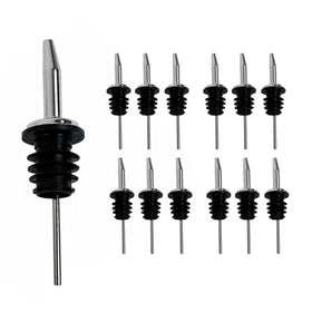 Spill-Stop 285-50 chrome tapered pourer for controlled cocktail pours
