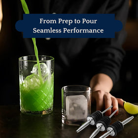 Spill-Stop pourers used for precise kitchen oil dispensing