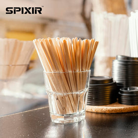 Spixir biodegradable wood stirrers promote sustainable disposable use in events and venues.