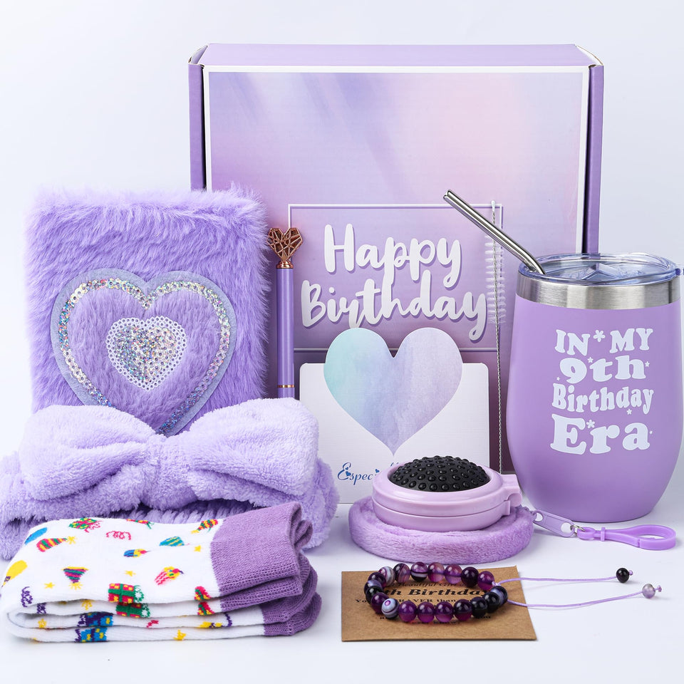 Splendest 9th birthday gift box, a ready-to-gift keepsake for her celebration.