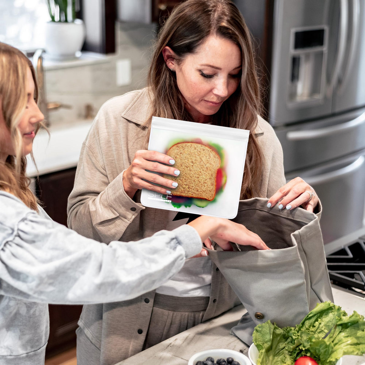 SPLF freezer-safe bags protect food from freezer burn.