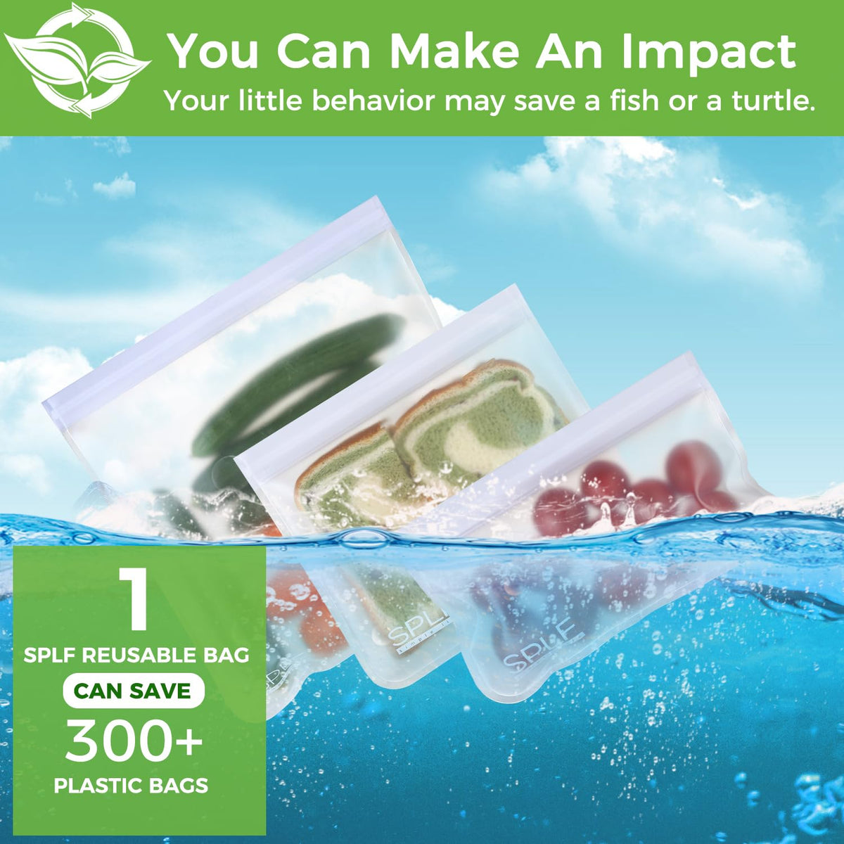 SPLF 10-pack for lunches, picnics, and home organization.