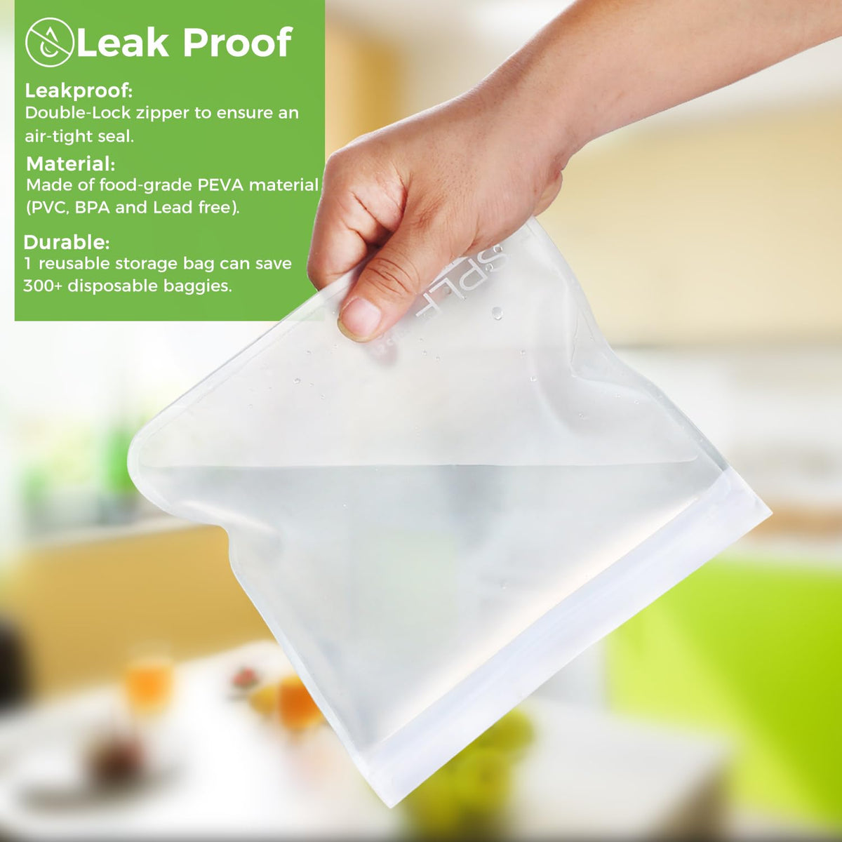 SPLF reusable bags reduce waste and save money over time.